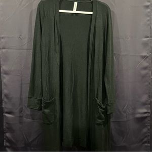 Tickled Teal black cardigan Sz L